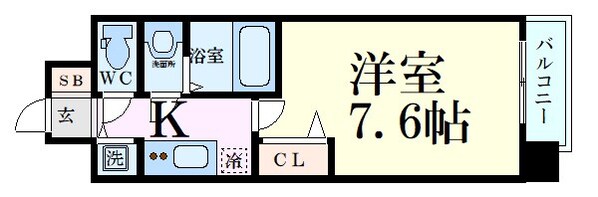 プレサンス野田阪神駅前ザ・ファーストの物件間取画像